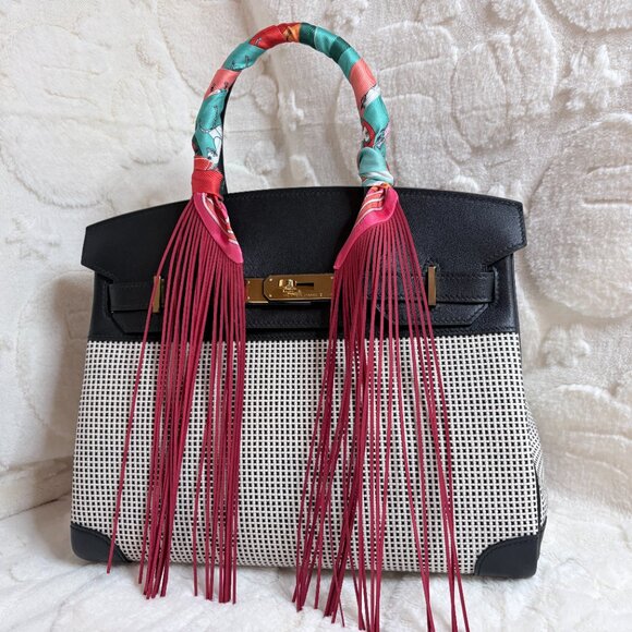 Accessories - Trendy Fringe Handbag Wraps - See The New Springtime Colors!